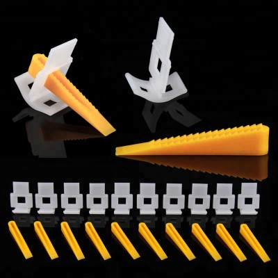 Tile Leveling Spacer System clips and Wedges Flooring Level Lippage plastic