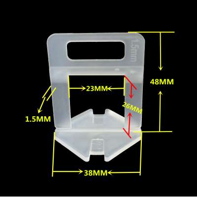 Factory direct tile leveling system long 1.5mm clips