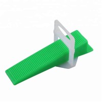 PE material tile leveling systems clips and green wedges